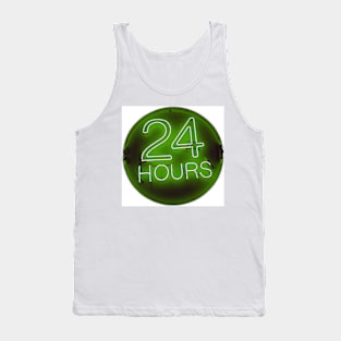 24 hrs green Tank Top